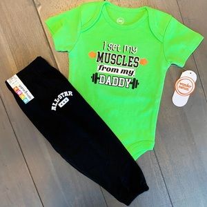 NWT 6-9M Baby Boy Matching Outfit